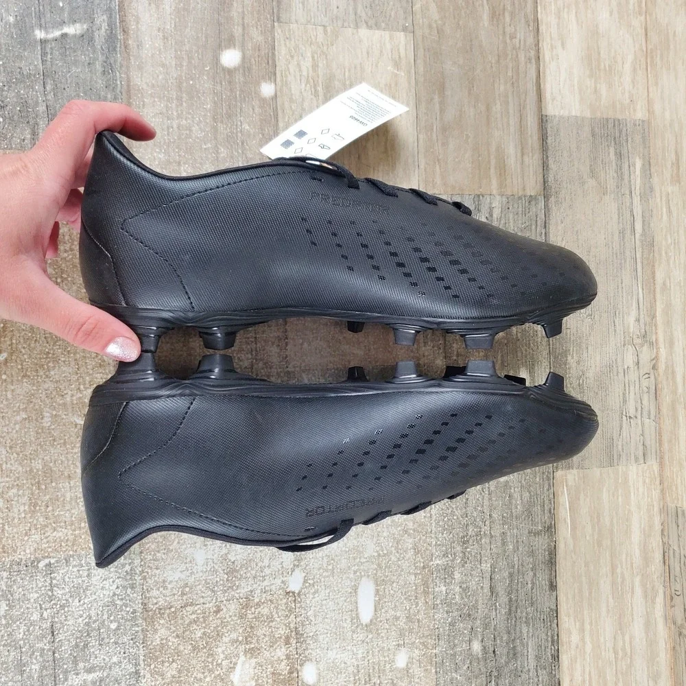 Adidas Predator Accuracy .4 Soccer Cleats Mens 8 / Womens 9 Black Lace Up